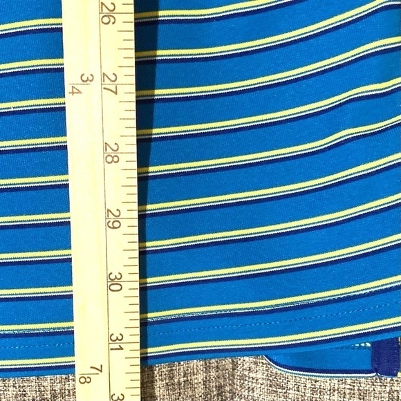 Under Armour Loose Heatgear Striped Short Sleeve Tech Performance Polo Size Lrg - Picture 7 of 9